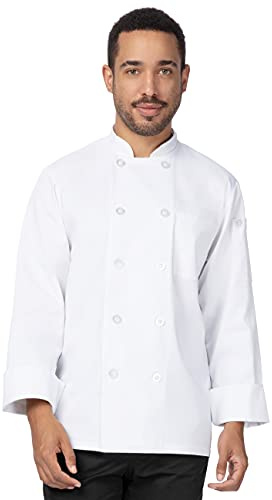 Chef Works Unisex Sustainable Le Mans Chef Coat, White, Medium