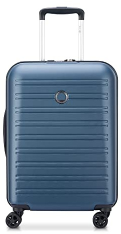 DELSEY Paris - SEGUR 2.0 - Hartschalenkoffer Slim - 55 x 40 x 20 cm - 35 Liter - XS - Blau