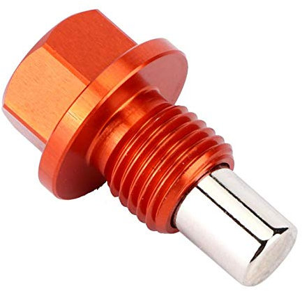 Tornillo del cárter de aceite, Juego de pernos de cárter de aceite tornillo de tapón de drenaje de aceite magnético Modificación de aleación de titanio(M12 x 1.5)