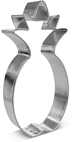 Foose Brand - Tropical Pineapple Cookie Cutter 5 in B1504, USA Tin Plated Steel