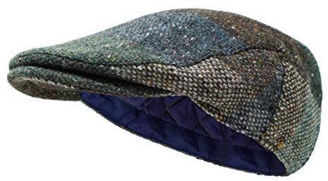 Borges & Scott Galway - Casquette Plate en Tweed Irlandais