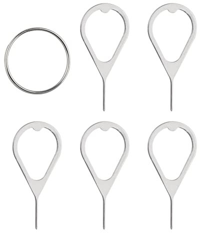Handy SIM Karte Tray Removal Tool Ejector Pin Nadel mit Schlüsselring für iPhone Samsung Galaxy Android Smartphone Tablet