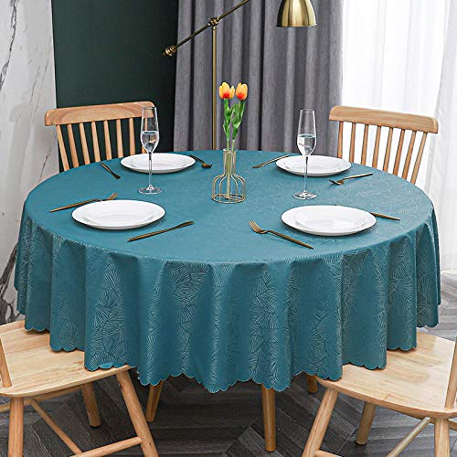 Qkoimpnrd Mantel Mesa Rectangular Impermeable Cubremesa Resistente Al Desgaste para de Hogar Picnic del Hotel Tienda de Café Verde B Diámetro del Círculo 340cm