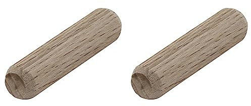wolfcraft Langholzdübel Buche,120 Stück I 2909000 I Zum Herstellen von Holzverbindungen I Für Brettstärken von 19 - 30 mm (Packung mit 2)