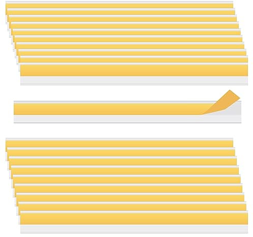 HLIWS 20 Pcs 3 * 30cm Étiquette Adhésif,Porte-Étiquettes Transparent,Porte-Étiquette de Prix Étagère,pour Etagères Bureau Magasin Supermarché Marché(Sans papier)