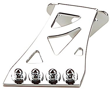 Loufy 4 Saiten Banjo Saitenhalter für Gitarre Ersatzzubehör, Silber