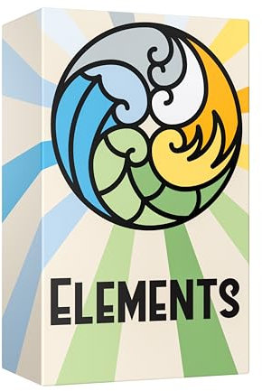 Elements • Spiel für 3-6 Personen • Gesellschaftsspiel für Erwachsene, lustiges Spiel für Erwachsene, Kartenspiel für Erwachsene, Reisespiel für Erwachsene, Spiel ab 10 Jahre • Kartenspiel ab 10 Jahre
