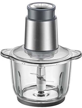 TVSKWMRQ Electric Food Chopper,Meat Grinder,Mini Meat Chopper,Glass Bowl Grinder for Meat, Vegetables
