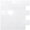 Art3d Graz Design - Adhesivo decorativo para azulejos, diseño de metro, color blanco, 20 unidades