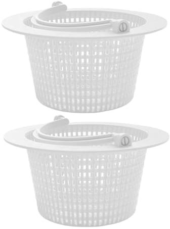 FUNOMOCYA 2piezas Cesta De Filtrado para Piscina Accesorios De Skimmer Anticlogging Compatible Mayoría De Skimmers De Instalación y Construcción Duradera