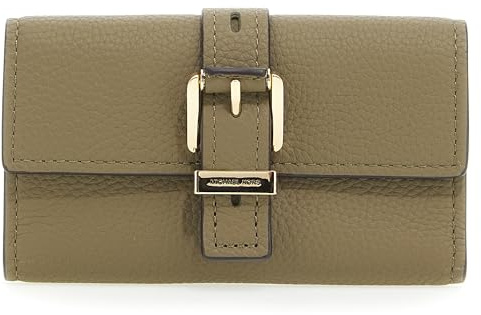 Michael Kors 32F4GY5E8L-367 MD FLAP TRIFOLD WALLET Donna SAFARI GREEN Taglia TU