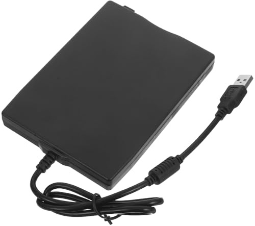 SHINEOFI Lecteur De Disquette USB Externe pour Pc Portable Bureau Adaptateur 3.5 Plug-and-Play De Données Rapide USB 2.0 Compatible avec Disquettes Anciennes Design Portable Couleur Noir