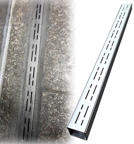 Juego de acero inoxidable 304 para calzadas, rejilla estrecha redonda de 15 x 5 cm, ideal para lluvia, nieve, hojas, pavimentadores de suciedad, coladores de malla metálica duradera