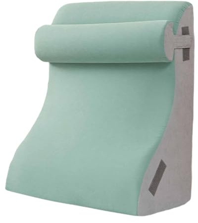 Fenteer Cuscino Schienale Memory Foam Cuscino Inclinato Lettura Poggiareni Schienale Postura Unico Design Ergonomico Adatto a Relax Lettura Guardare TV, Verde