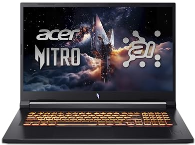 Acer Nitro V17 AI | Gaming Laptop | Ryzen 7 | RTX 5060 | 16GB | 1TB