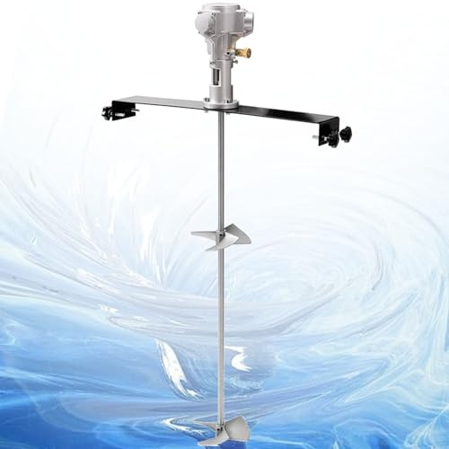 SHENGSHIYU Mélangeur Pneumatique,Agitateur 5 cylindres de 60 gallons Pression d'air de Travail 6-8Pa,Melangeur‌ pour Peintures,Transformation Alimentaire,Planche Horizontale sur Mesure‌,50cm