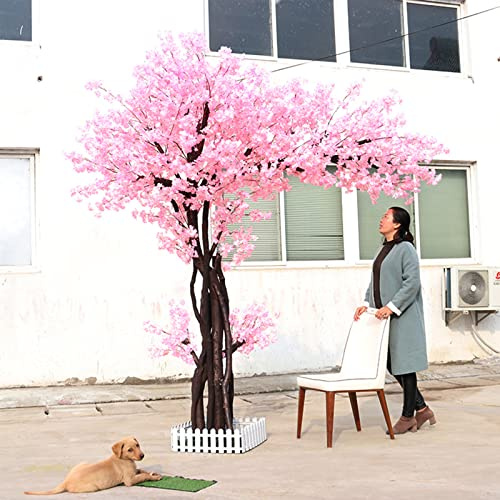KOIAMVZW Árbol de Cerezo Artificial, árbol de Cerezo lloroso, árbol de Flor de Cerezo, decoración de la Flor de Cerezo, árbol Sakura, árboles Artificiales para al Aire Libre 1.5x1m/4.9x3.3ft