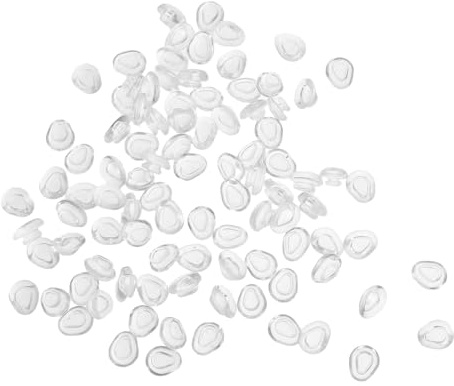 SEWOART 50 Pièces à Nez Pour Les Lunettes De Soleil Coudons De Lunettes Eapiennes Remplacement Des Coussinets De Nez Tampon De Pour Les Verres Transparent