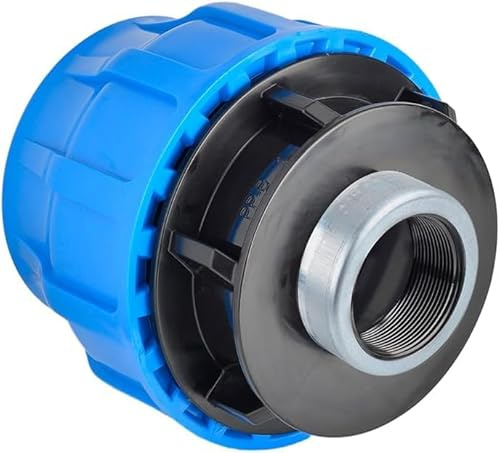 RP RIEGOPRO – Raccordo PE filettato femmina rinforzato, raccordo per sistemi idrici e irrigazione esterna | Connettore per irrigazione automatica e tubi dell'acqua (1 pezzo, 40 mm - 1 1/4)