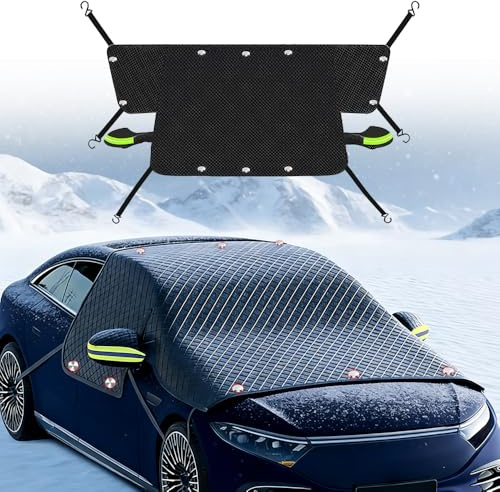 Copertura per parabrezza Auto invernale, copertura per parabrezza, magnetica, per auto, inverno, addensare, pieghevole, per contro, neve, ghiaccio, gelo, polvere, sole
