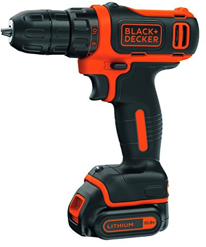 BLACK+DECKER BDCDD12B-QW Perceuse-Visseuse sans fil - 10,8 V - 1,5 Ah - 26 Nm - 1 batterie