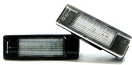 2 x LED matrícula iluminación de matrícula lámpara de xenon 6000 K