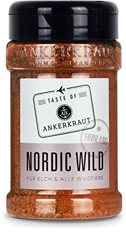 Ankerkraut Nordic Wild, Gewürz für Wild, wie Hirsch, Elch und Rentier, Taste of Finnland, 200 g im Streuer