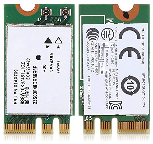 Tarjeta WiFi 01Ax709, Tarjeta Inalámbrica De Banda Dual 2.4G + 5G, Interfaz Ngff/M.2, Protocolo AC + 4.0 para Bluetooth, Adaptador De Red WLAN Qcnfa435 para Ideapad