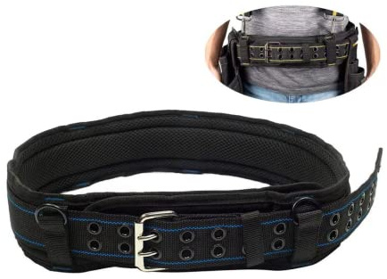 SSDH Heavy Duty Work Belt Scaffolding Professional Work Tool Belt | Holds Most Carpenter and Contractor Bags, Clips and Tool Racks for Worker Jobs