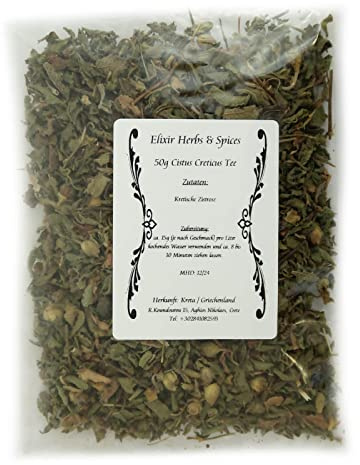 50g Cistus Creticus griechischer Tee aus Kreta Kretische Zistrose von Elixir Herbs & Spices (50g Cistus Cretucus Zistrose #5)