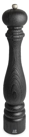 PEUGEOT - Pfeffermühle Paris Nature Black 40 cm - Klassische Mahlgradeinstellung - Aus recyceltem Holz mit PEFC-Siegel - Französisches Know-howreich - Schwarz