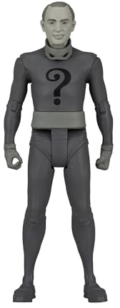 McFarlane DC Retro Actionfigur Batman 66 The Riddler (Black & White TV Variant) 15 cm | DC Retro Batman 1966 Actionfigur Wave 5 - The Riddler Black & White