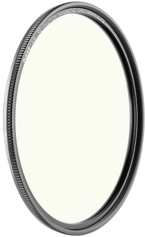 Kase Wolverine Revolution 95 mm magnetischer CPL-Filter aus gehärtetem optischem Glas, stoßfest, mit silberfarbenem Ring und Adapter