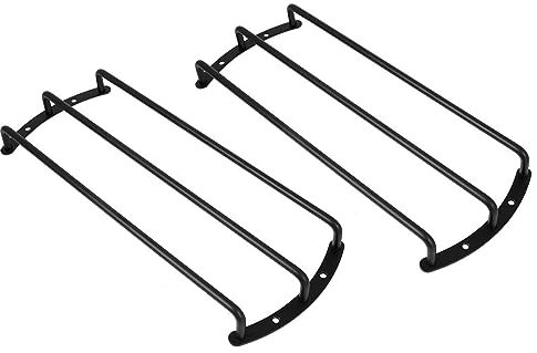 MACHSWON Lot de 2 grilles de protection en métal pour haut-parleur de caisson de basses de voiture - 30,5 cm - Noir