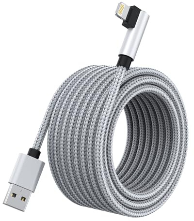 Quanlex iPhone Charging Cable 5 m, Lightning Cable Long iPhoone Fast Charging Cable MFi Certified Nylon Fast USB Cable for iPhone SE 2020 11 12 13 14 Pro Max Mini XS Max XR X 8 7 6 6s Plus