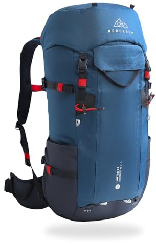NORDKAMM® Antares Distance Wanderrucksack, Damen & Herren, 2 Rückenlängen, 37L Short oder 40L Long, Trekking Rucksack perfekt zum Wandern, Weitwandern, Bergsteigen, Hochtouren, Ski-Hochtouren