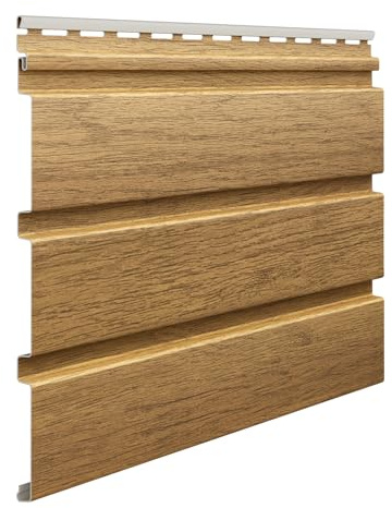 VILO Kunststoffpaneele SVP-08, Lange 2.7M, Deckenpaneele, für Innen und Außen, Dachpaneele, Wandblende, Holzoptik, Witterungsbeständig und pflegeleicht, Winchester Eiche, 10 Stück