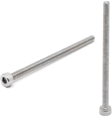 10 tornillos CHC M3 x 50 mm de acero inoxidable – Tornillos BTR de acero inoxidable A2 Seis Ahueca Cabeza Cilíndrica – DIN 912 cabeza redonda para arandela y tuerca