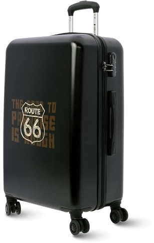 Route 66 - Maleta Mediana 4 Ruedas 360º - Maletas de Viaje 65cm - Polipropileno Resistente con Candado Numérico