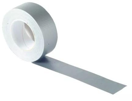 RFE Gaffer Tape Silver - Grey 1 Roll of 50mm x 50m - Strong Duct Tape Heavy Duty Adhesive Cloth Tape, Super Sticky And Waterproof Gaffa Tape (1)