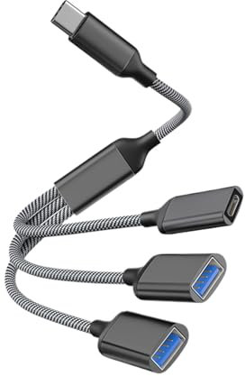 usb splitter cable - 3-in-1 extension docking station, usb splitter cable 1ft | laptop docking station, usb extension dock for phone computer, penny keyboard