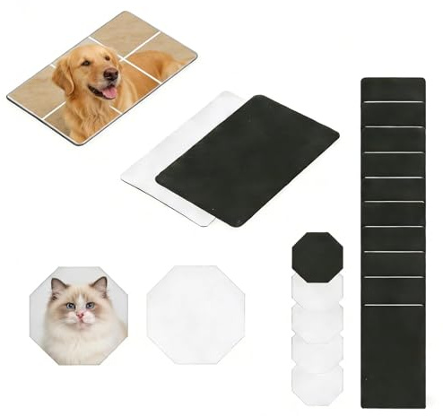 DEANKEJI 15 Stück DIY-Magnete Selbst Gestalten, Sublimationsmagnete
