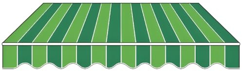 Generico Telo di Ricambio per Tende da Sole da Patio, tendone per Esterni con Protezione UV, tettoie in Poliestere Impermeabile, per Balcone Veranda o terrazzo(600x300cm/20x10ft)