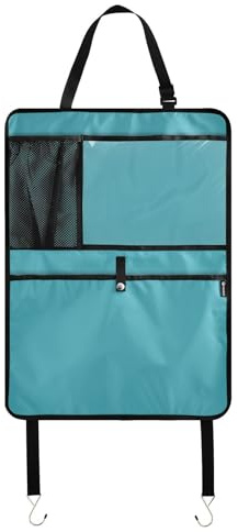 Turchese Seggiolino Auto Protector Per Tablet Auto Organizer Sedile Posteriore per Bambini Kick Mat Con Tasca
