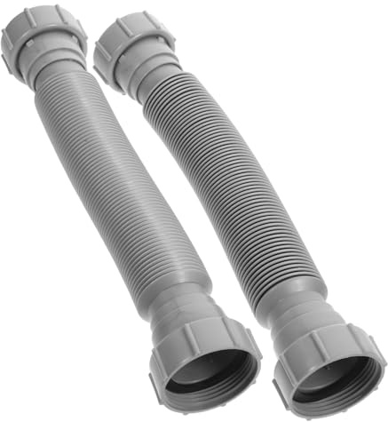 Operitacx 2 Piezas Tubo De Conexión De Drenaje Flexible y Expandible Para Fregadero Manguera De Desagüe De Cocina Extensor De Desagüe Para Rv De Lavabo