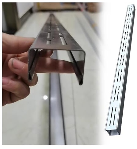 Sistema di drenaggio in acciaio inox da 2,5 cm e 5,1 cm, mini kit per grondaia per piscina, gazebo, giardino, cortile, 10 pezzi (L 2/5 x H 1/5 x L 39 2/5)