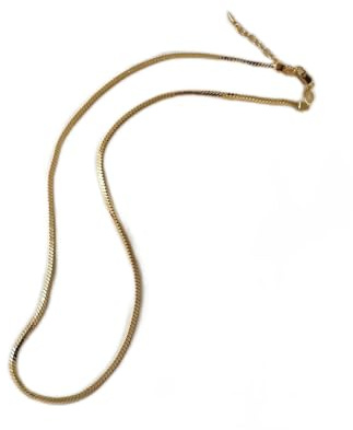 Kvinnors smycken Fashion Personlighet tjockt fyrkantigt guldklavikelkedja 925 silverhalsband