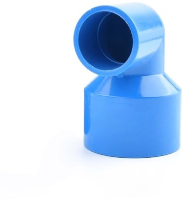 RenCehn 1 Raccordo a Gomito Riduttore in PVC for raccordi for Tubi dell'Acqua for irrigazione da Giardino e acquacoltura - Plastica ABS Resistente(50x40mm)