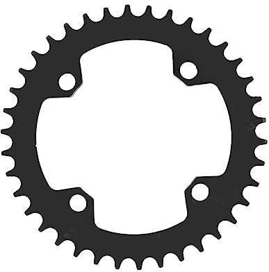 Plateau de vélo 104BCD 38T, plaque à dents positive et négative, roue de chaîne de vélo pour vélos de route, noir