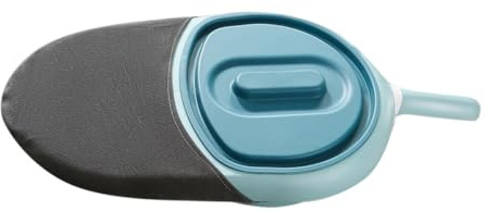 Bettpfanne mit Deckel aus Kunststoff, für Bettlägerige Patienten | Pp und Baumwolle, Gewellte Form, Leicht zu Reinigen, Tragbar, Blau, für Zuhause und Krankenhaus